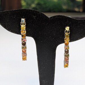 Earring Fancy Tourmaline 925 Exquisite!